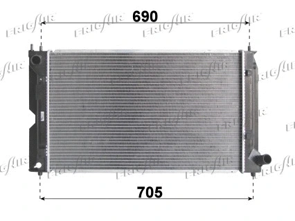Radiateur, refroidissement du moteur FRIGAIR 0115.3143