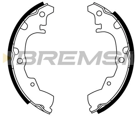Jeu de mâchoires de frein BREMSI GF0664