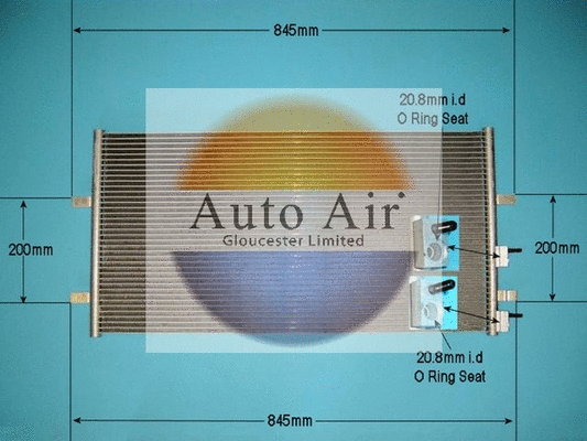 Condenseur, climatisation AUTO AIR GLOUCESTER 16-9001