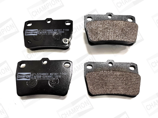 Kit de plaquettes de frein, frein à disque CHAMPION 572488CH