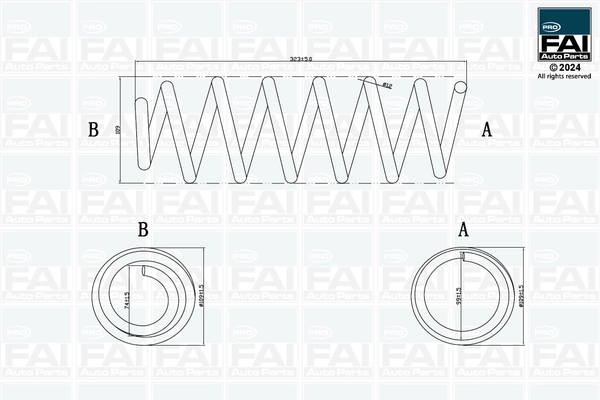Ressort de suspension FAI AutoParts FPCS193