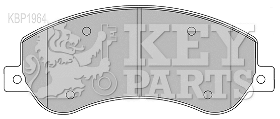 Kit de plaquettes de frein, frein à disque KEY PARTS KBP1964