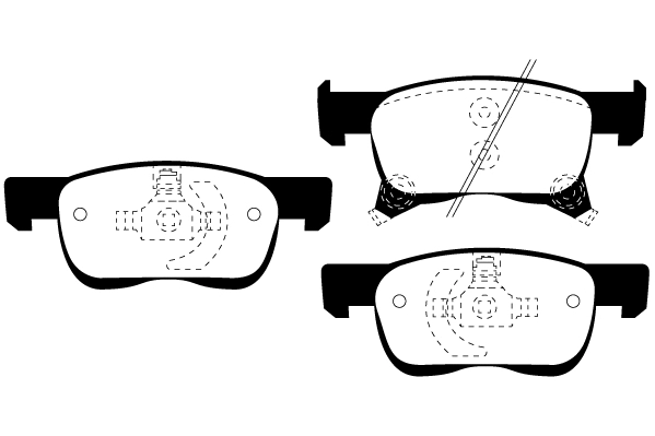 Kit de plaquettes de frein, frein à disque Technika 01854B