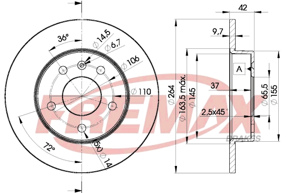 Disque de frein FREMAX BD-9110