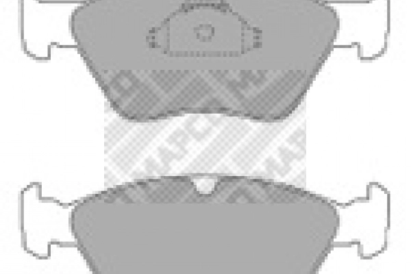 Kit de plaquettes de frein, frein à disque MAPCO 6459