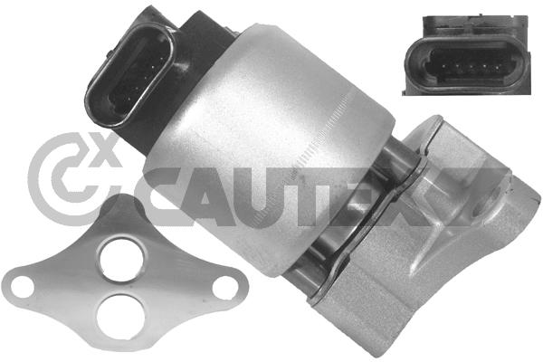 Vanne EGR, commande des gaz d'échappement CAUTEX 757553