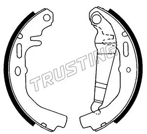 Jeu de mâchoires de frein TRUSTING 073.158