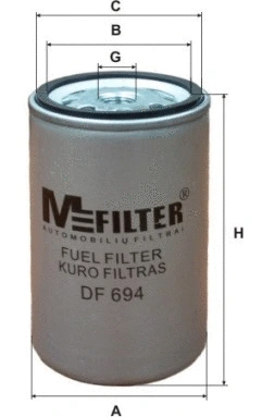 Filtre à carburant MFILTER DF 694