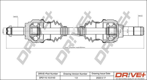 Arbre de transmission Dr!ve+ DP2110.10.0143