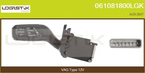 Interrupteur de commande, régulateur de vitesse LGK 061081800LGK