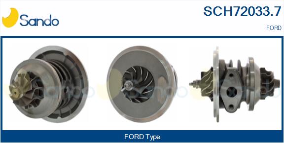 Groupe carter, turbocompresseur SANDO SCH72033.7