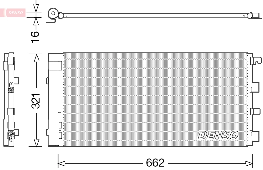 Condenseur, climatisation DENSO DCN37002