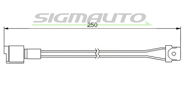 Contact d'avertissement, usure des plaquettes de frein SIGMAUTO WI0505