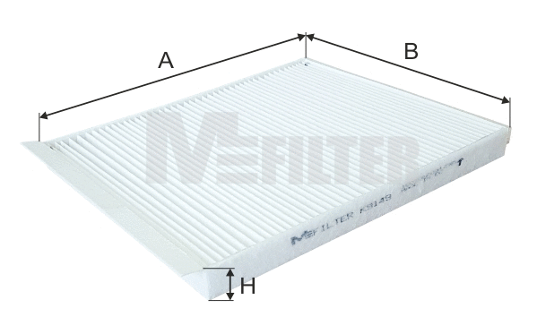 Filtre, air de l'habitacle MFILTER K 9149