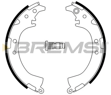 Jeu de mâchoires de frein BREMSI GF0948