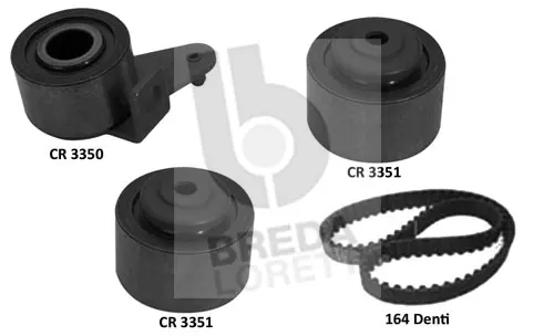Kit de courroie crantée BREDA LORETT KCD0721