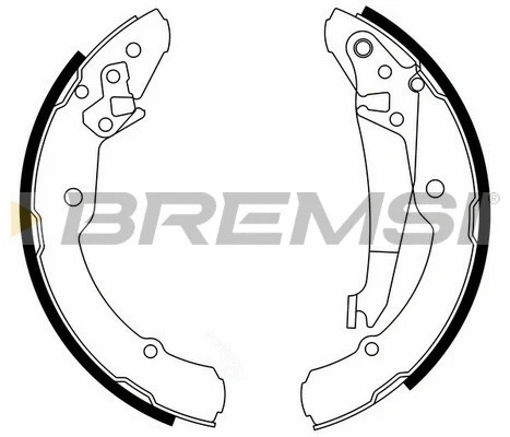 Jeu de mâchoires de frein BREMSI GF0473