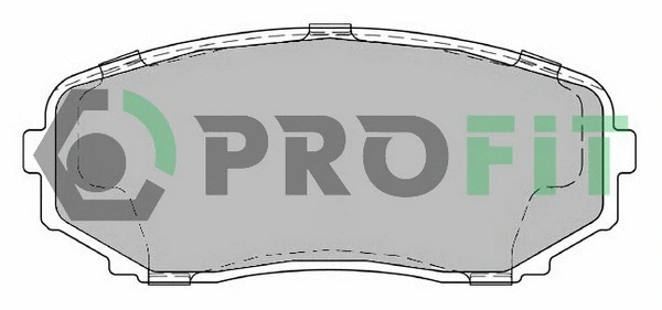 Kit de plaquettes de frein, frein à disque PROFIT 5000-2019