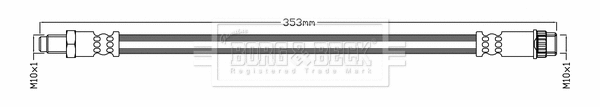 Flexible de frein BORG & BECK BBH6232