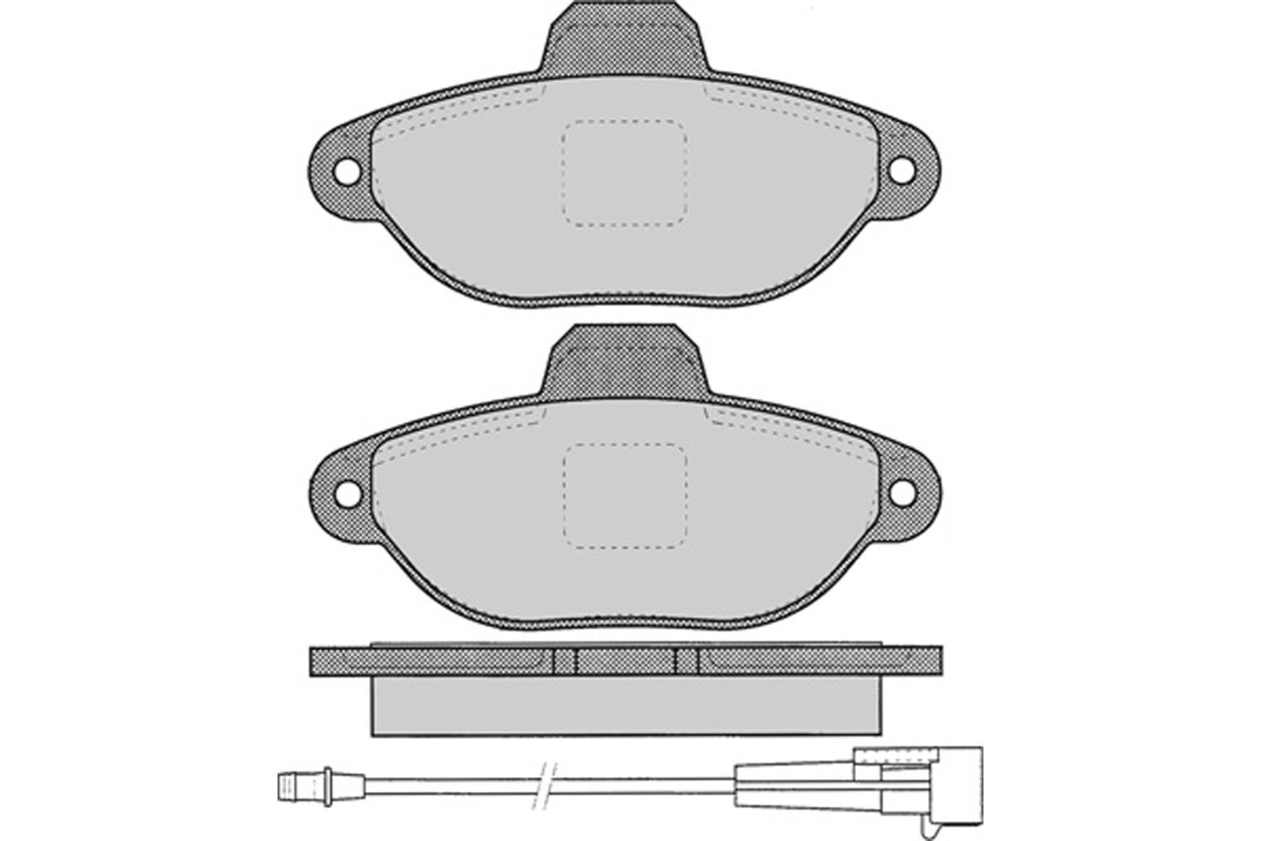 Kit de plaquettes de frein, frein à disque TECDRIVE TPF0070