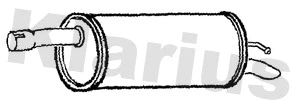 Silencieux arrière KLARIUS 231451