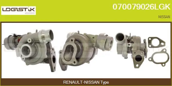 Turbocompresseur, suralimentation LGK 070079026LGK
