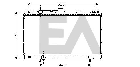 Radiateur, refroidissement du moteur EACLIMA 31R51042