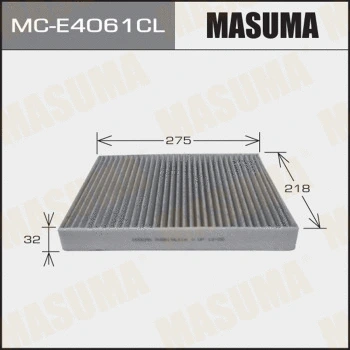 Filtre, air de l'habitacle MASUMA MC-E4061CL