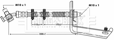 Flexible de frein BORG & BECK BBH6805