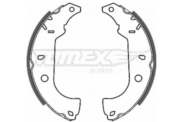 Jeu de mâchoires de frein TOMEX Brakes TX 20-26