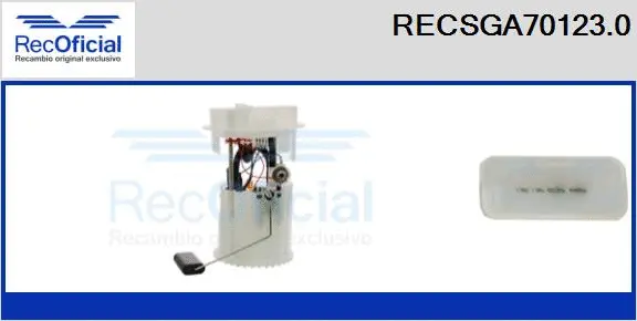 unité d'alimentation de carburant RECOFICIAL RECSGA70123.0