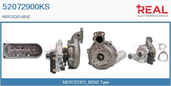 Turbocompresseur, suralimentation REAL 52072900KS