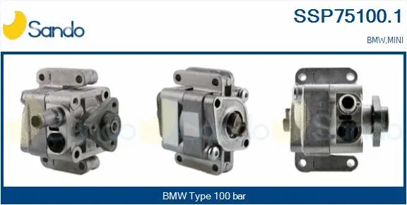 Pompe hydraulique, direction SANDO SSP75100.1