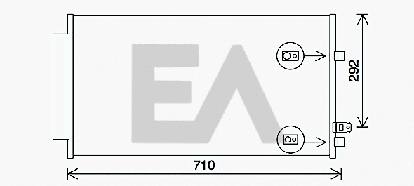 Condenseur, climatisation EACLIMA 30C25045