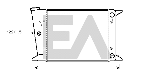 Radiateur, refroidissement du moteur EACLIMA 31R77006