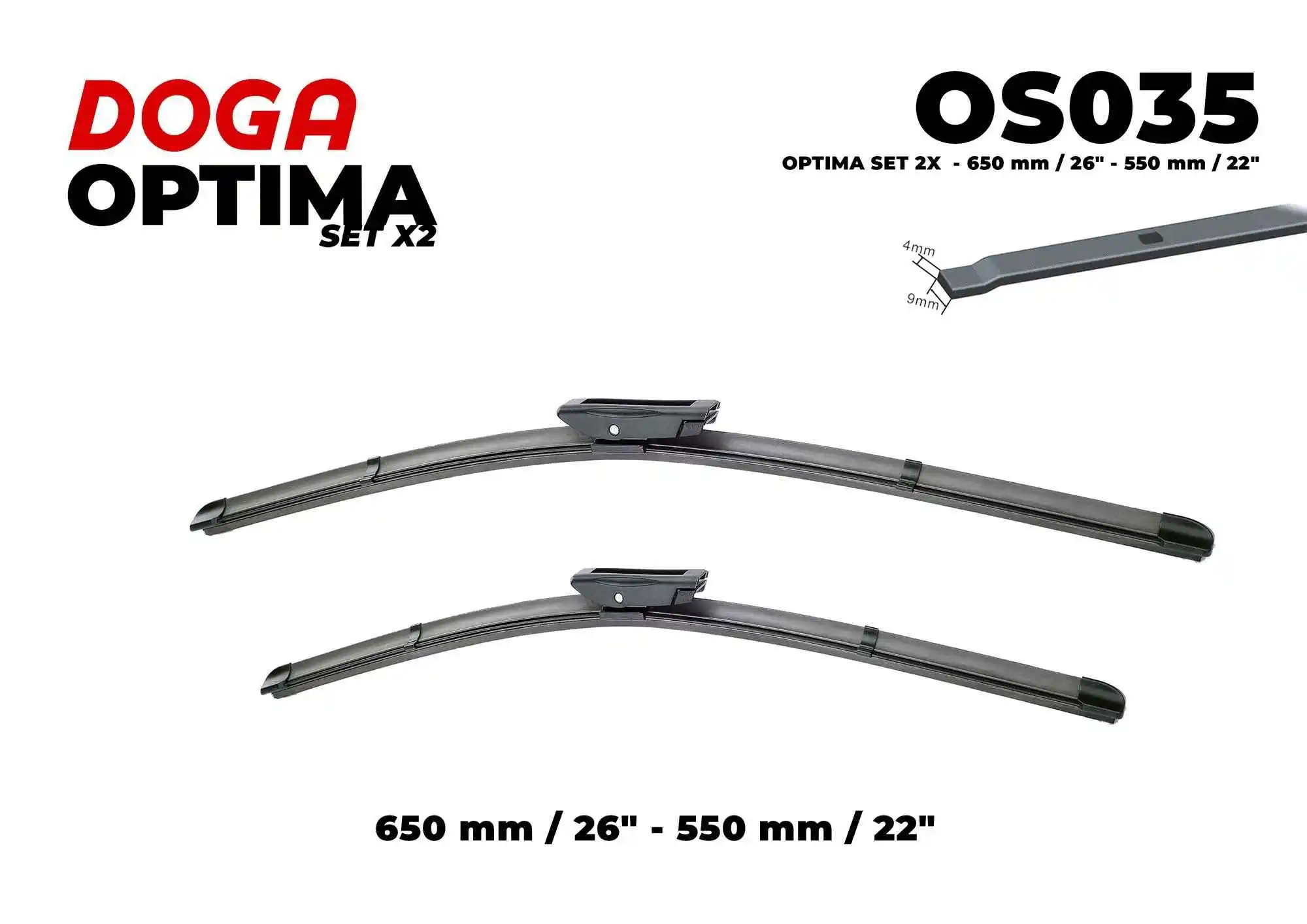 Balai d'essuie-glace DOGA OS035