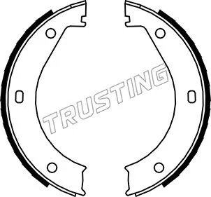 Jeu de mâchoires de frein, frein de stationnement TRUSTING 019.023