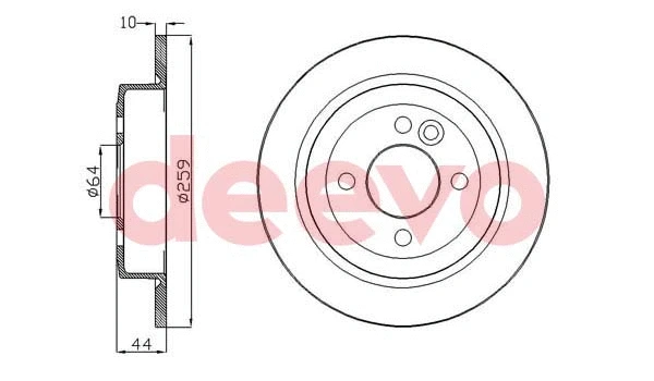 Disque de frein DEEVO BD13340