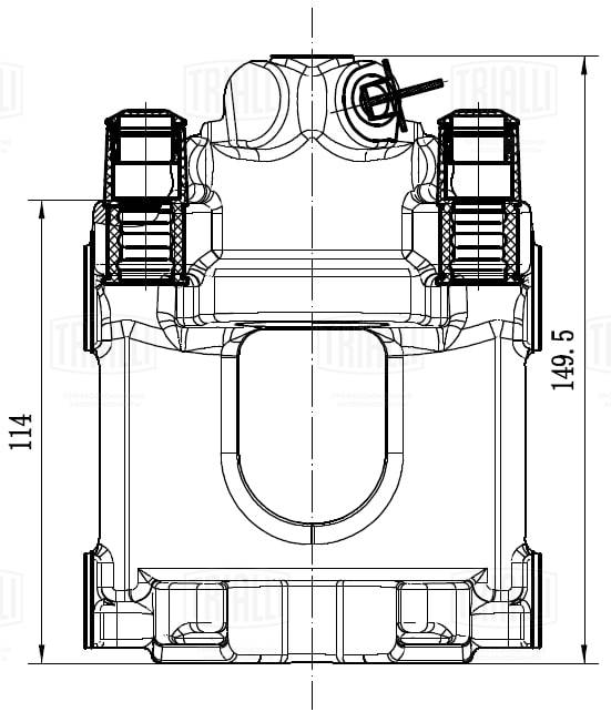 Étrier de frein TRIALLI CF 103562
