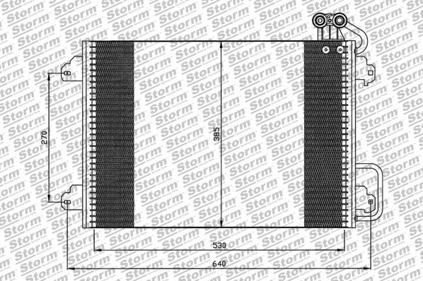 Condenseur, climatisation STORM QUALITY PARTS 87114