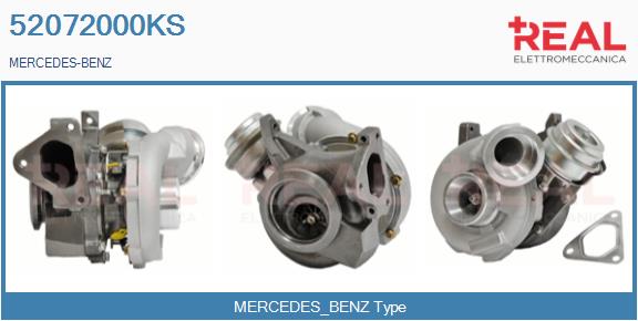 Turbocompresseur, suralimentation REAL 52072000KS