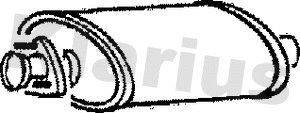 Silencieux central KLARIUS 210257