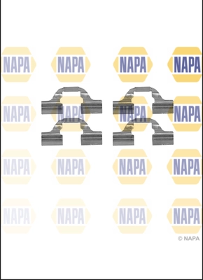 Kit d'accessoires, plaquette de frein à disque NAPA NFK1102