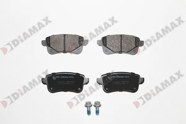 Kit de plaquettes de frein, frein à disque DIAMAX N09874