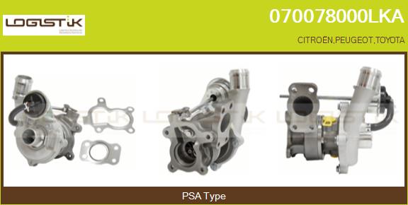 Turbocompresseur, suralimentation LGK 070078000LKA