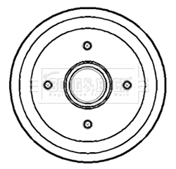Tambour de frein BORG & BECK BBR7149