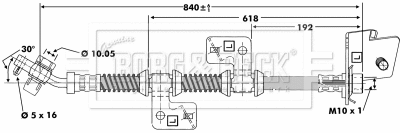Flexible de frein BORG & BECK BBH6669