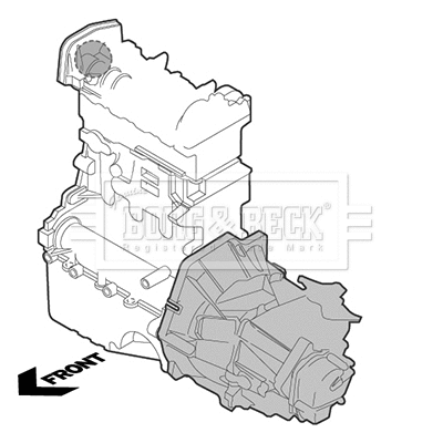 Support moteur BORG & BECK BEM4267