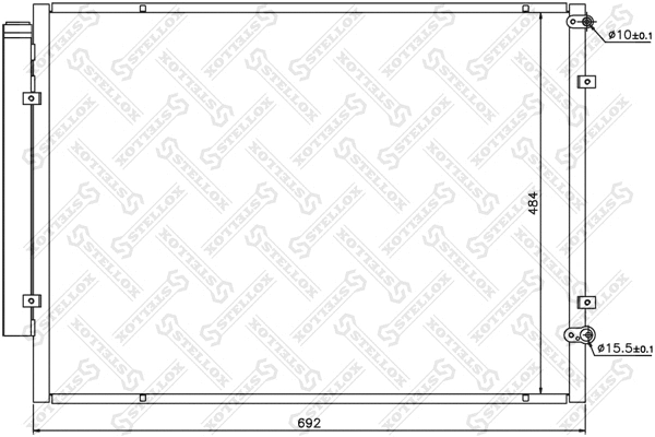 Condenseur, climatisation STELLOX 10-45652-SX