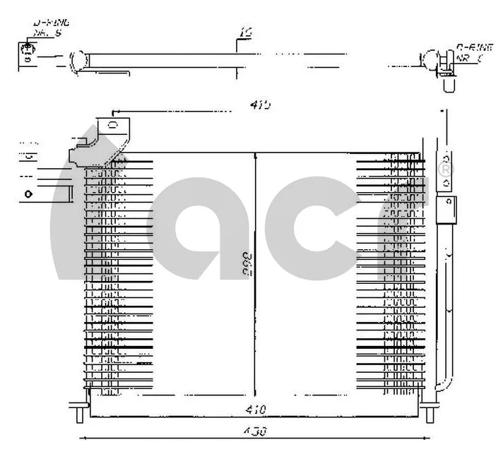 Condenseur, climatisation ACR 300416